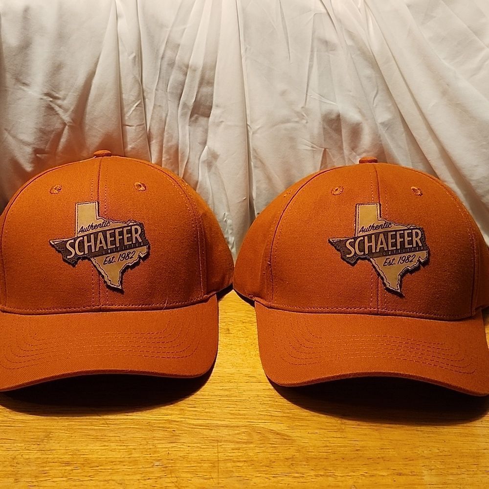 Schaefer Outfitters Rust Orange Velcroback Hat - New - Picture 8 of 11